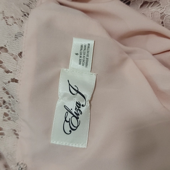 🛍Elizabeth j pink lace dress Size 6 - Picture 4 of 4